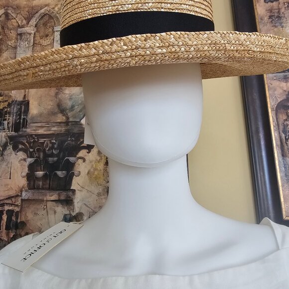 Lack Of Color   The Violette Boater, Natural Straw Hat , size M